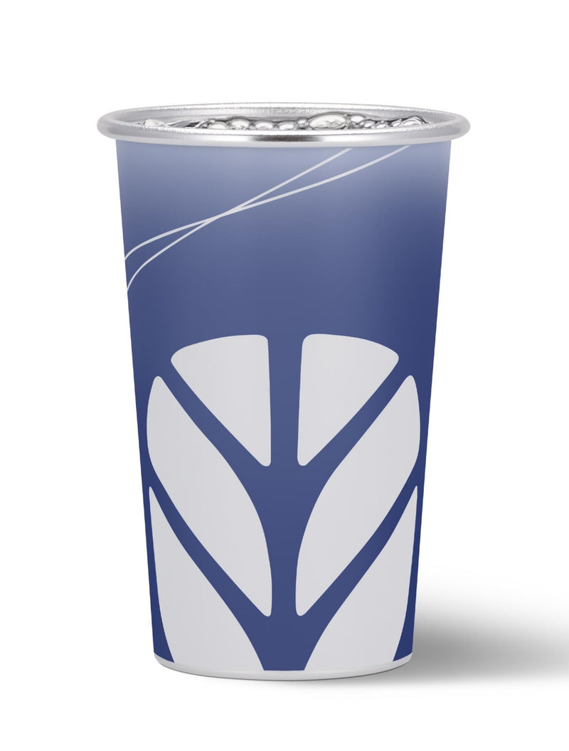 Farveskiftende New Holland krus – 450 ml, blå med logo | Dynamisk design