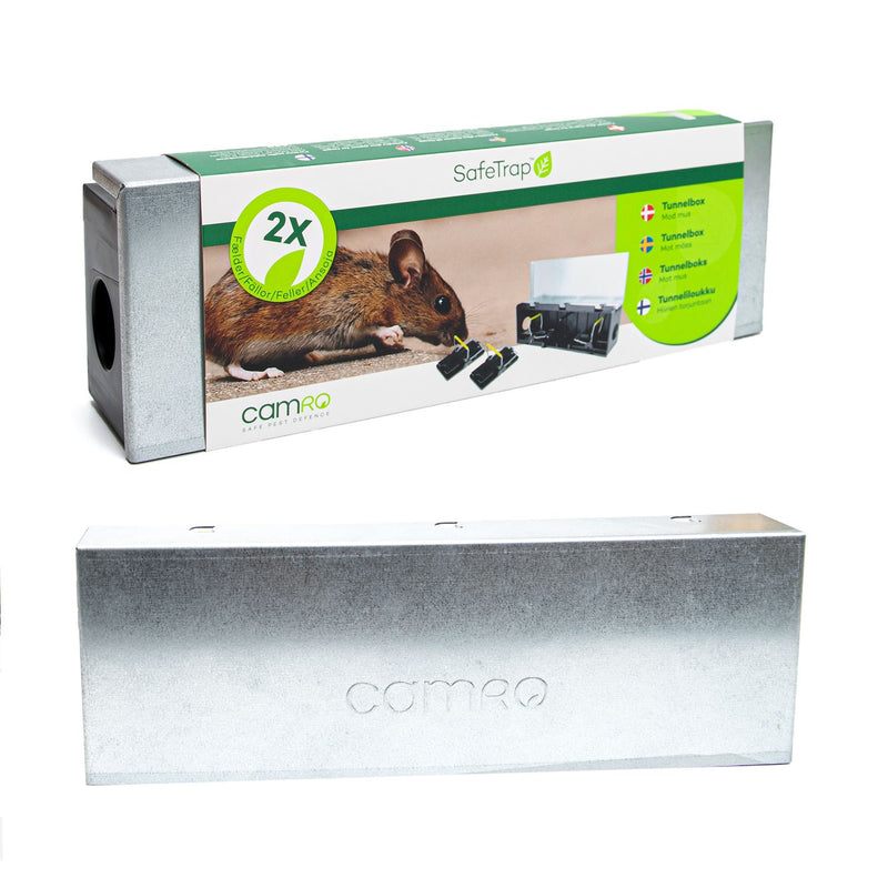SafeTrap Tunnelbox – Mod mus, giftfri bekæmpelse med 2 fælder