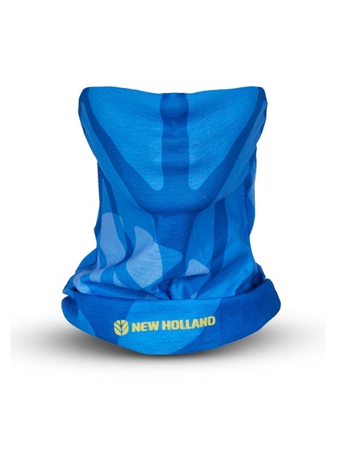 Blå New Holland halsedisse 100% polyester