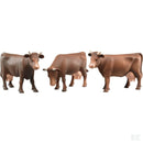 Sæt med brune køer (16 styk)