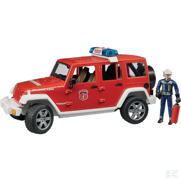 Jeep Wrangler Rubicon redningskøretøj inkl. brandmand